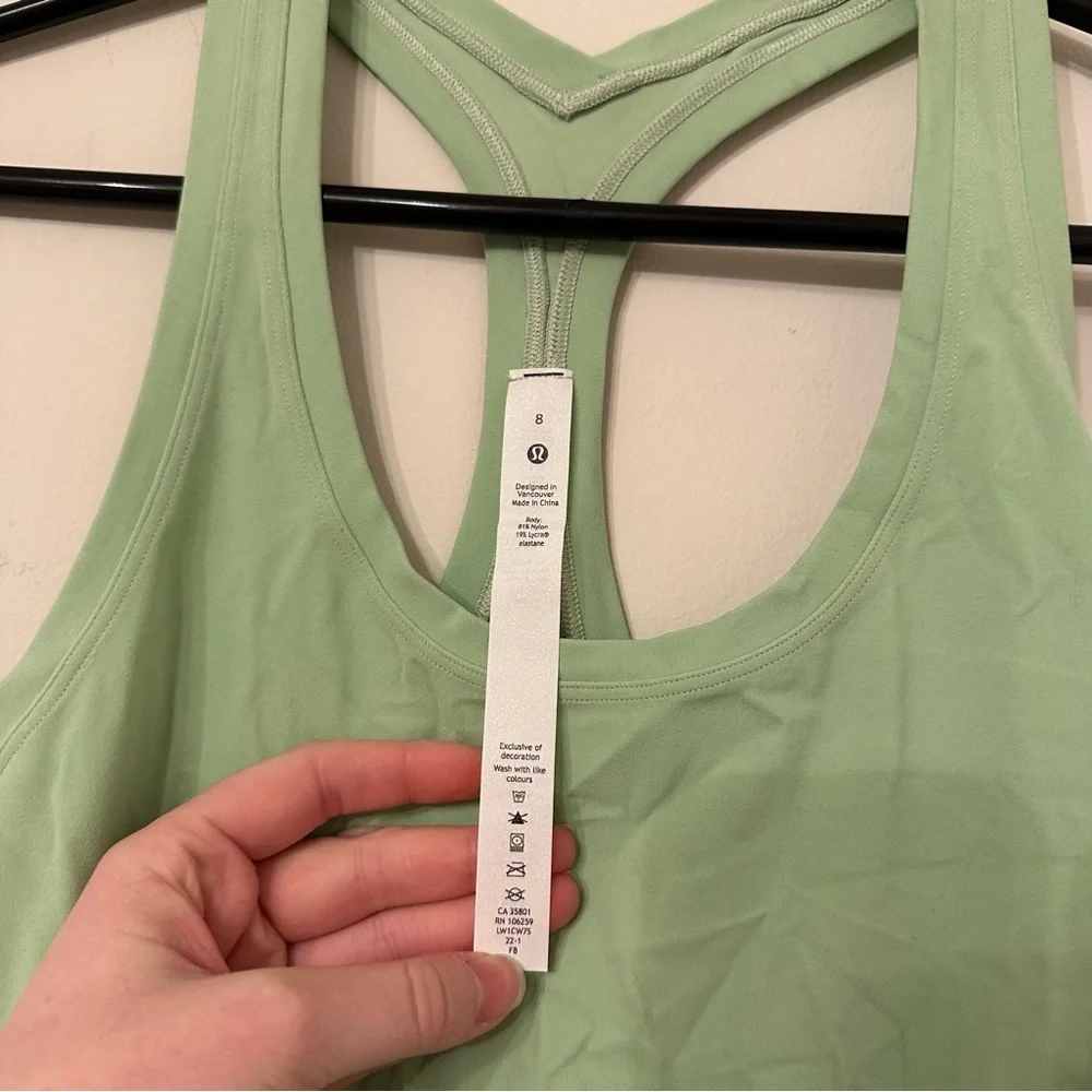 Lululemon Racerback Tank Top in Light Green - Picture 2 of 4